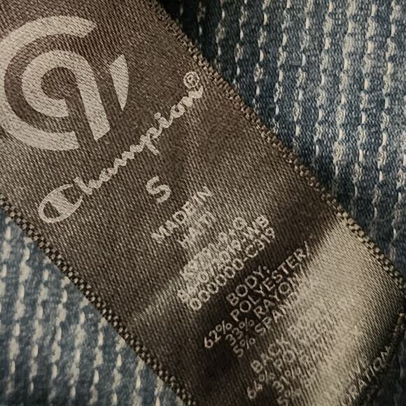 Champion Small Blue Tee Shirt Top Blouse - Picture 4 of 5